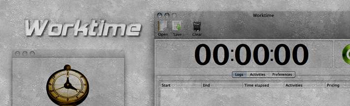 Worktime is a stopwatch application which allows you to calculate the time charged for your achievements and work. Moreover it is a simple stopwatch software and a complete time tracking tool.